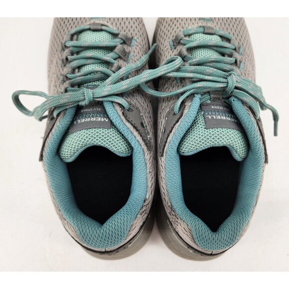 Merrell Fly Strick J067238W Woman's Size 6 W Teal Gray Running Sneaker Shoes - Picture 8 of 13